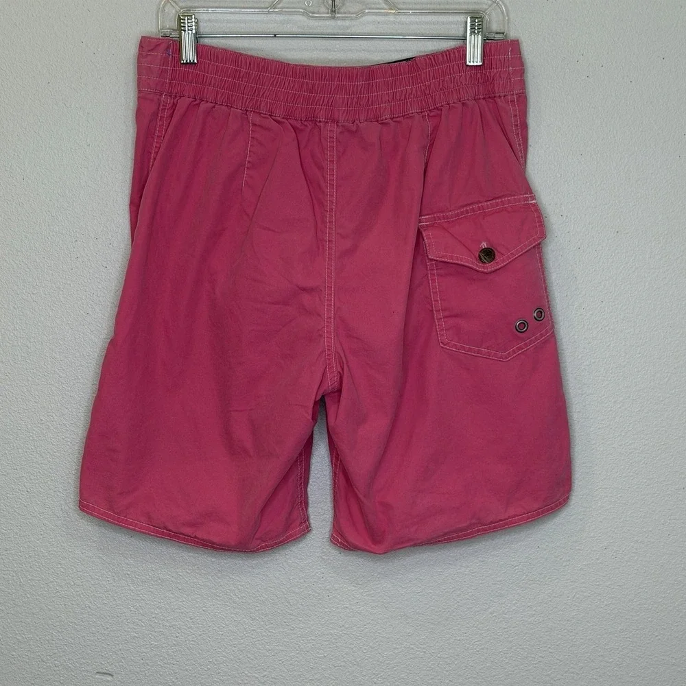 Polo Ralph Lauren Board Shorts Swimsuit Mens Small Pink Tie Waist Lined Preppy‎